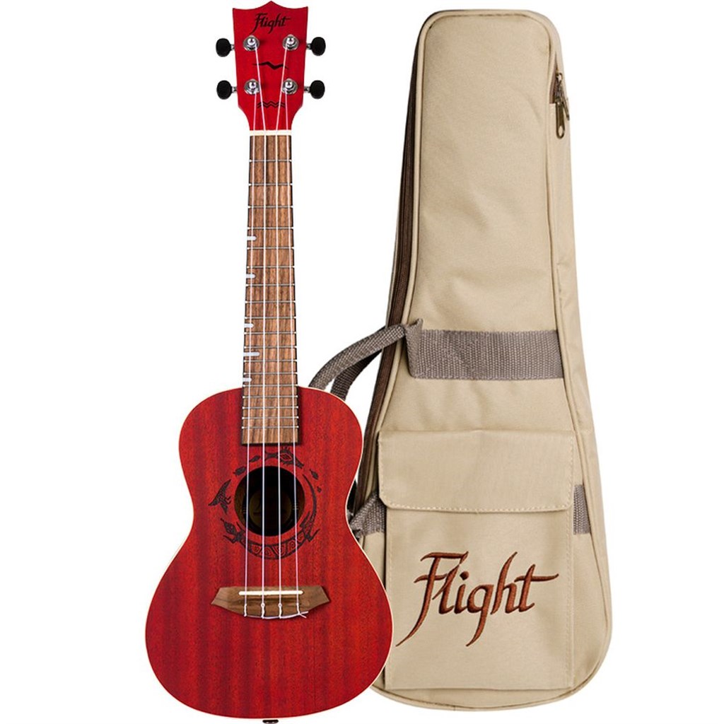 Flight: Gemstone DUC380 Concert Ukulele - Coral